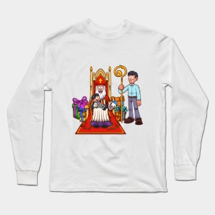 Saint Nicholas With Kid Long Sleeve T-Shirt